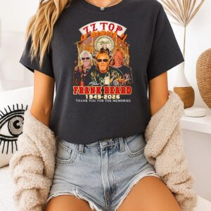 Zz Top In Memory Of Frank Beard 1949-2026 Thank You For The Memories T-Shirt