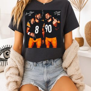 Aaron Rodgers Tj Watt Steelers Cigarettes Beer Middle Finger T-Shirt