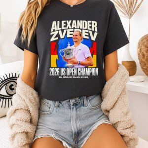 Alexander Zverev 2026 US Open Champion 2x Grand Slam T-Shirt