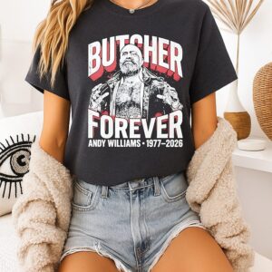 Andy Williams 1977-2026 Butcher Forever Vintage T-Shirt