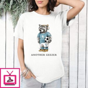 Another Geezer Raccoon Soccer Player Number 9 T-Shirt