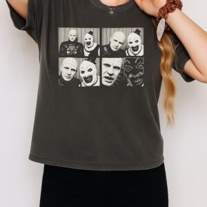 Art The Clown & Pinhead Photo Booth Horror Halloween T-Shirt