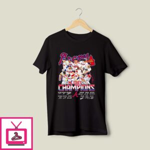 Atlanta Braves Nl East Champions 2026 All Team Signature T-Shirt