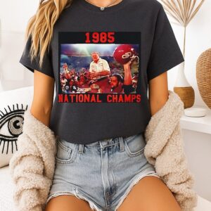 Barry Switzer And Tony Casillas 1985 National Champs T-Shirt
