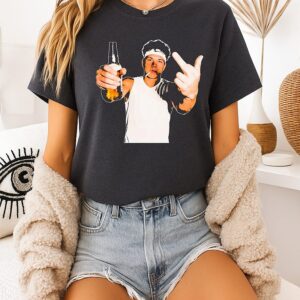 Ben Shelton Middle Finger Smoking And Beer T-Shirt