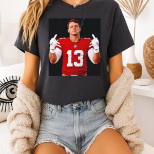 Brock Purdy San Francisco 49ers Middle Finger Smoking And Beer T-Shirt
