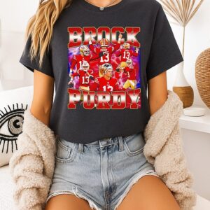 Brock Purdy San Francisco 49ers Player Collage T-Shirt