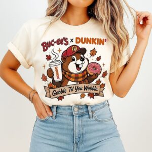 Buc-Ee’s X Dunkin’ Gobble ’til You Wobble Fall T-Shirt