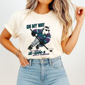 Bull Terrier Hockey Player On My Way To Turn A 2-On-1 Into A Turnover T-Shirt