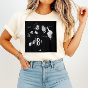 Caleb Williams Ben Johnson Flipping Off T-Shirt