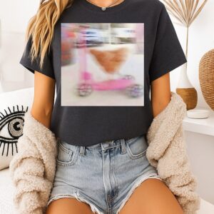 Chicken Driving Scooter Funny T-Shirt