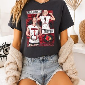 Chloe Meester Louisville Cardinals Comic Style T-Shirt