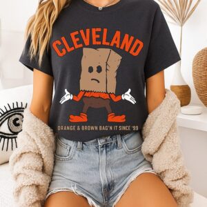 Cleveland Orange & Brown Bag’n It Since 99 T-Shirt