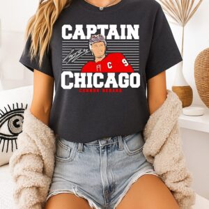 Connor Bedard Captain Chicago Blackhawks Signature T-Shirt