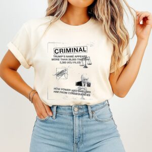 Criminal Trump How Power Has Shielded Him From Consequences T-Shirt
