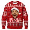 Custom Face Christmas Sweater, Funny Ugly Xmas Sweatshirt