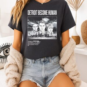 Detroit Become Human Quantic Dream Video Game Vintage T-Shirt