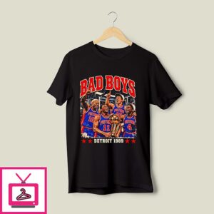 Detroit Piston Bad Boys Champions 1989 Vintage T-Shirt