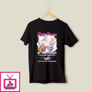 Dolly Parton 80th Anniversary 1946-2026 Thank You For The Memories T-Shirt