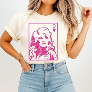 Dolly Parton Queen Of Hearts Country Music Graphic T-Shirt