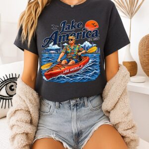 Donald Trump Kayak Lake America Est 2026 T-Shirt