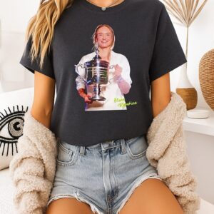 Elena Rybakina Tennis 2026 US Open Ws Champion Trophy T-Shirt