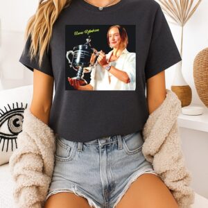 Elena Rybakina US Open Ws Champion 2026 Holding Trophy T-Shirt