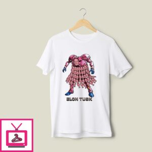 Elon Tusk Pink Stand Elon Musk Parody Funny T-Shirt