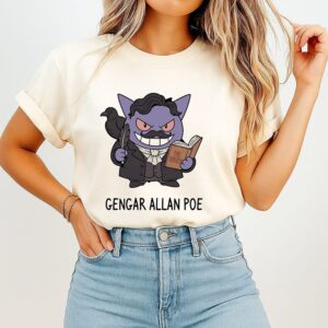 Gengar Allan Poe The Raven Pokemon Mashup T-Shirt