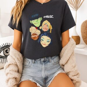 Gorillaz The Mountain Heads Anime T-Shirt