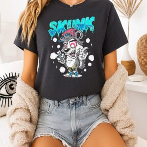 Graffiti Skunk Streetwear Cartoon Vintage T-Shirt