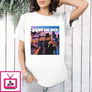Grand Tel Aviv Parody Art Israel Gaming T-Shirt