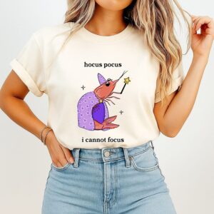 Hocus Pocus I Cannot Focus Shrimp Wizard T-Shirt