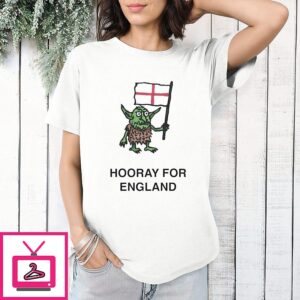 Hooray For England Goblin Flag Patriotic T-Shirt