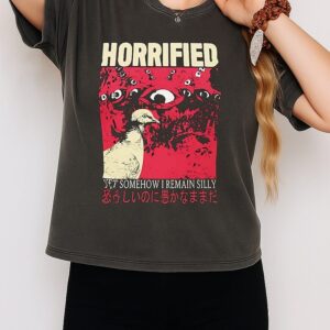 Horrified Pigeon Horror T-Shirt