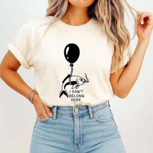I Don’t Belong Here Smoking Fish With Balloon T-Shirt