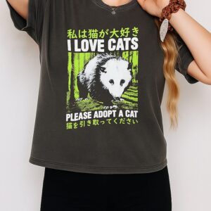 I Love Cats Please Adopt A Cat T-Shirt