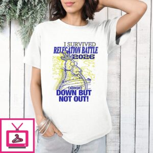 I Survived Relegation Battle 2026 Down But Not Out Chicken T-Shirt