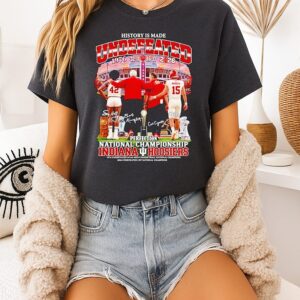 Indiana Hoosiers History Is Made Undefeated Perfection National Championship T-Shirt