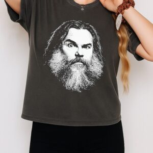 Jack Black Portrait Black Graphic T-Shirt