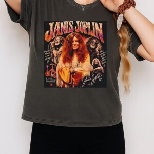 Janis Joplin A Voice That Changed Everything Collage T-Shirt