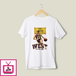 Jerry West Los Angeles Lakers The Logo West ’72 Champions Vintage T-Shirt