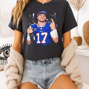 Josh Allen Buffalo Bills Holding Beer T-Shirt