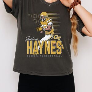 Justice Haynes Georgia Tech Yellow Jackets Illustrated T-Shirt