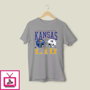 Kansas Vs Liu Gameday Showdown 2026 T-Shirt