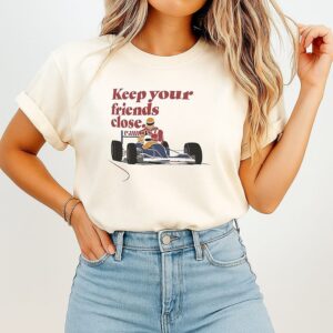 Keep Your Friends Close Mansell & Senna 1991 T-Shirt