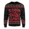 Kidnap The Sandy Claws Christmas Sweater, Halloween Ugly Xmas Sweater