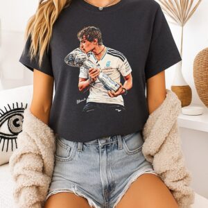 Kimi Antonelli 2026 Champions Kiss Trophy Signature Graphic T-Shirt