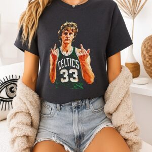 Larry Bird Flipping The Bird Boston Celtics T-Shirt