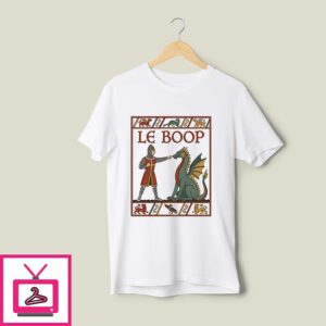 Le Boop Dragon And Knight Fantasy Graphic T-Shirt